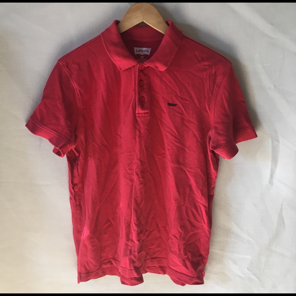 Levi’s Polo Shirt Red Size Medium